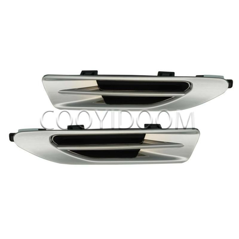 2pc Fender insert chrome Left  Right for Kia Optima 2016 2017 2018 2019 2020