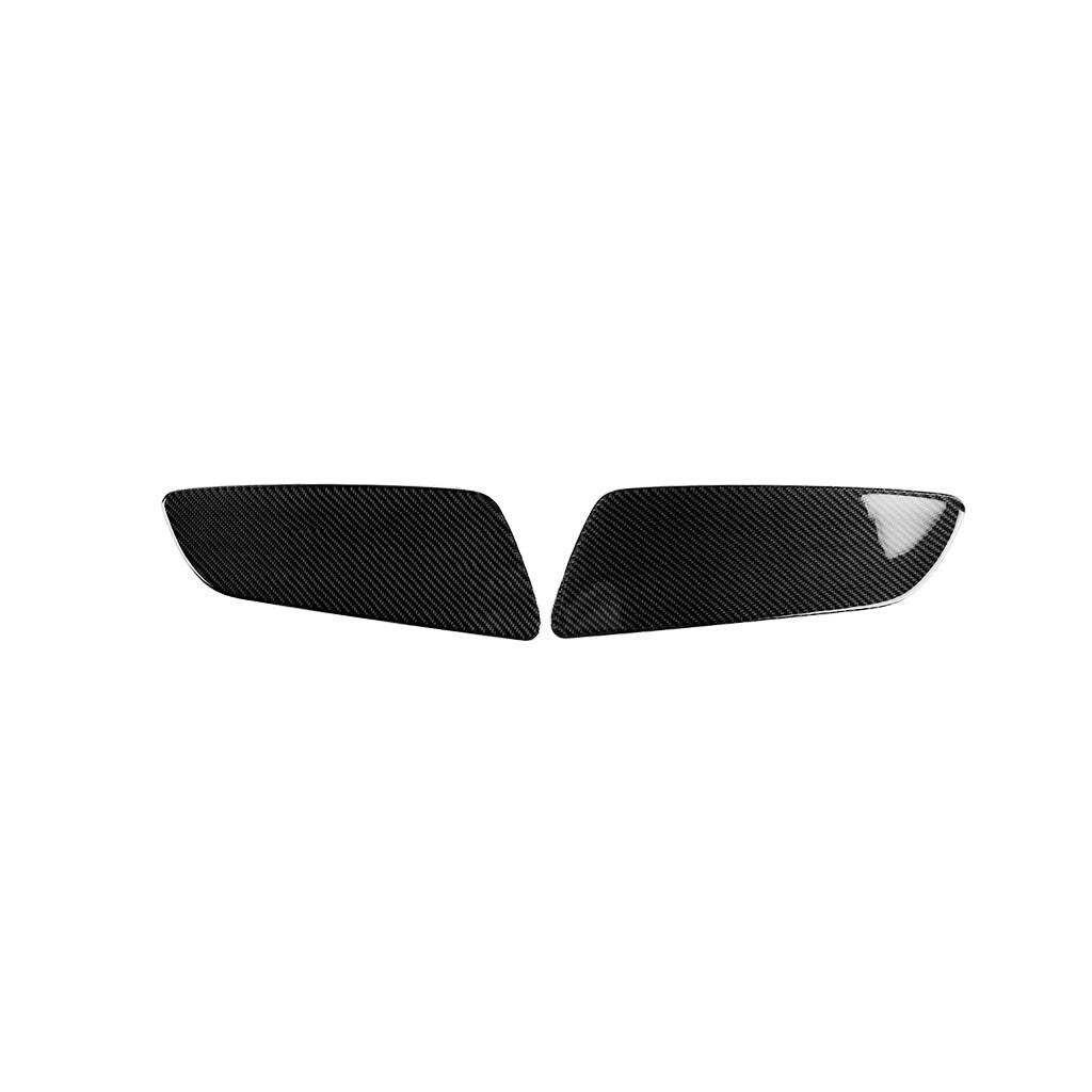 Soft Carbon Fiber Rear for Seat Door Panel Decorative Cover for Ford for Mustang 2015-22