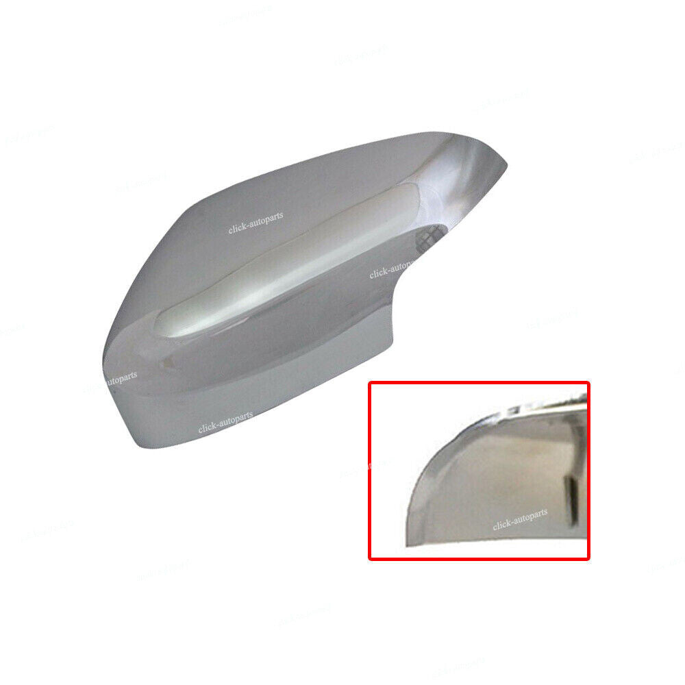 Left Matt Chrome Wing Door Mirror Back Cover Casings for Volvo S80 S40 C30 S60
