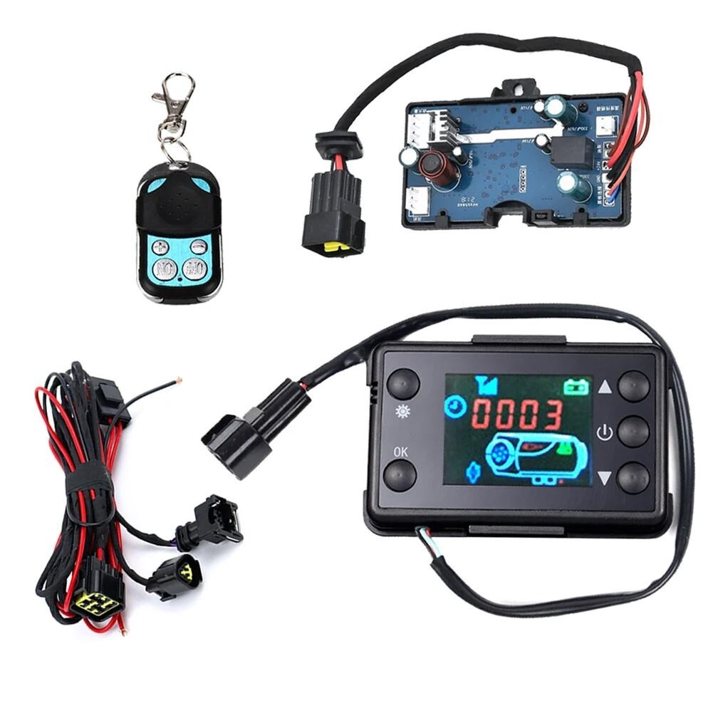 12V 24V Diesels Air Heater LCD Monitor Switch, Control Board with Remote Control