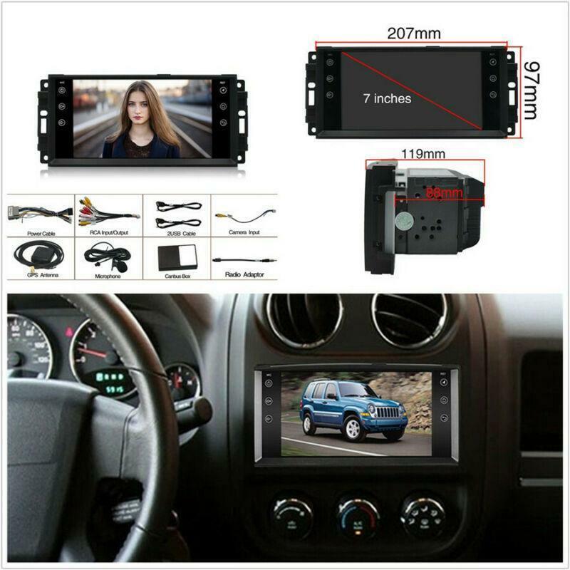 Car 7 GPS Navi 1+16G Stereo Radio WiFi DAB FM for Chrysler for Dodge for Jeep for Chevrolet