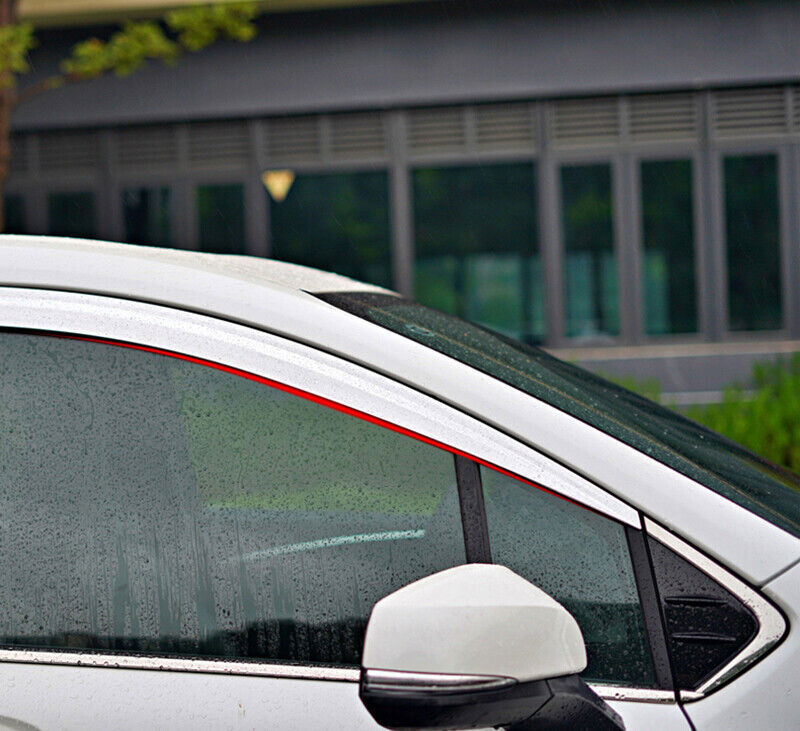Chrome Side Window Visor Vent Deflector Sun Rain Guard for Toyota for Sienna 2021-23