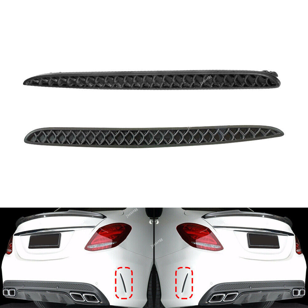 Rear RHLH Bumper Side Grill Insert Trim Fit for Mercedes-Benz C-CLASS C63 W205