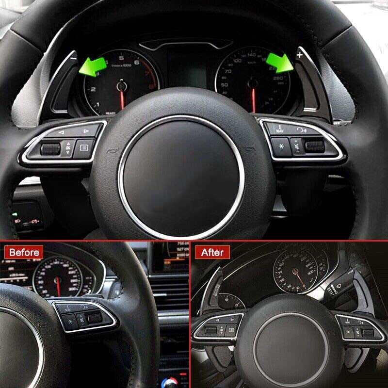 Steering wheel circuit paddle shifter for Audi A3 for A4 B8 for A5 for A6 A7 Q3 Q5 TT black