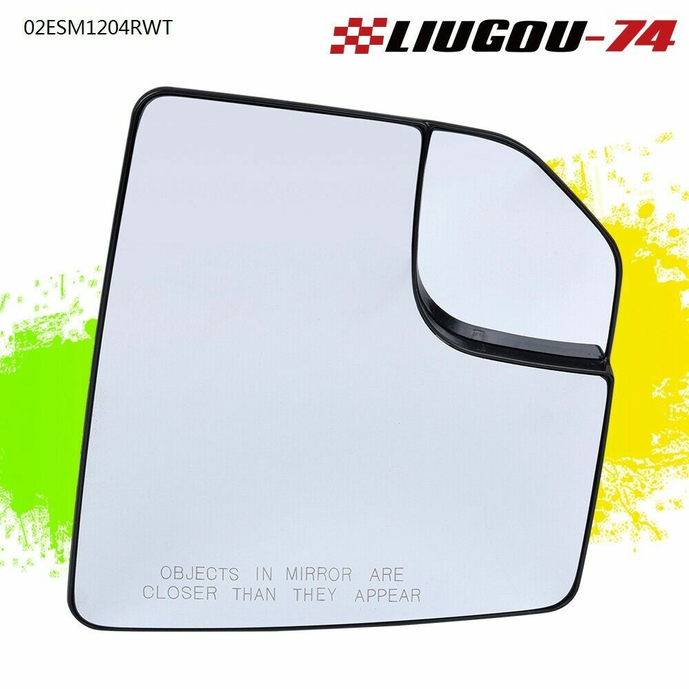 Mirrored glass with spotter, passenger side fits 15-18 for Ford F150 pickup truck, USA.