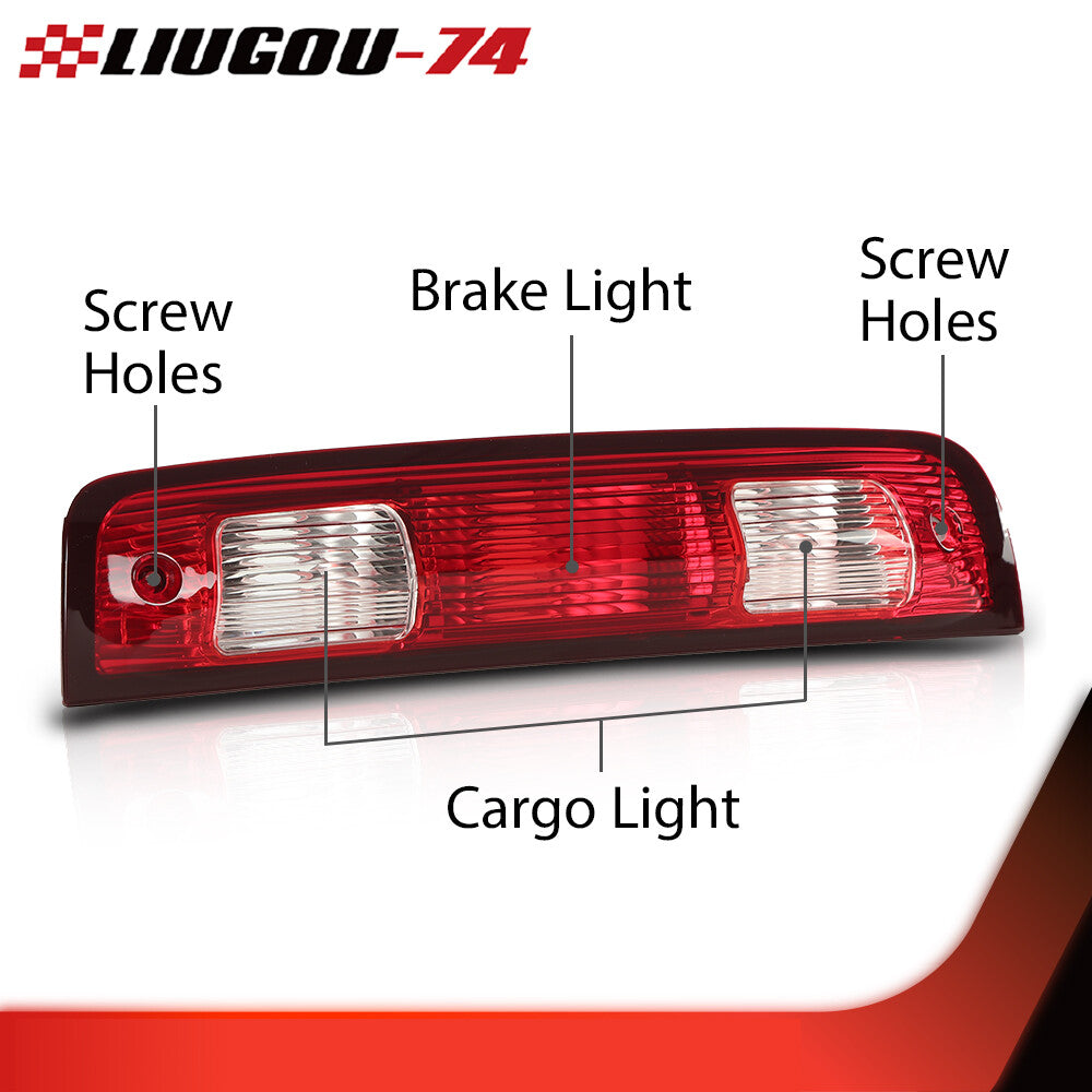Third brake light, model 55372082, suitable for 2010-2019 for Dodge for Ram 1500, 2500, and 3500.