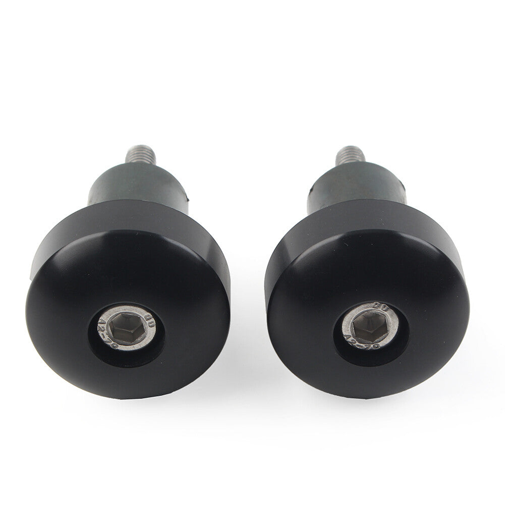 CNC Lenkergriffe Bar End Slider Cap f¨¹r for YAMAHA YZFR1 YZF-R1 Motor Paar Schwarz