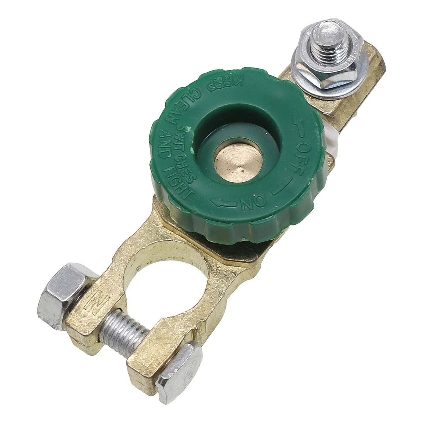 Quick and easy battery disconnect switch, efficient battery protection.