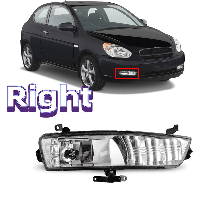 Right for Hyundai Accent 2006-2011 Front Bumper Fog Lights Driving Lamps w/blubs