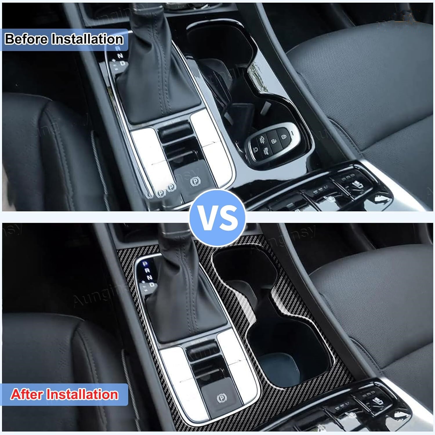 Carbon Fiber For 2022-2025 for Hyundai Santa Cruz ABS Gear Shift Panel Cover Trim?