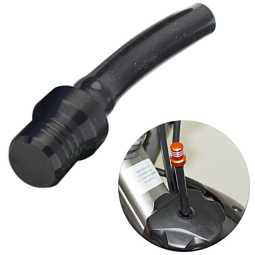 For ATV Dirt Bike Pit Quad Black 1x CNC Gas Fuel Tank Cap Valve Vent Hose Tube
