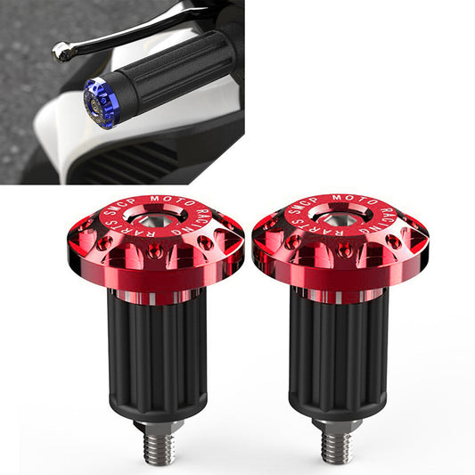 7/8 Motorcycle Dirt Bike Handlebar Grips Handle Bar End Cap Plugs Slider Red