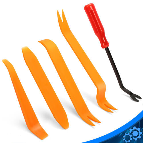 Automatic trim removal tool kit (5 pieces) for car panels, doors, windows, and dashboards - Automatic clamping