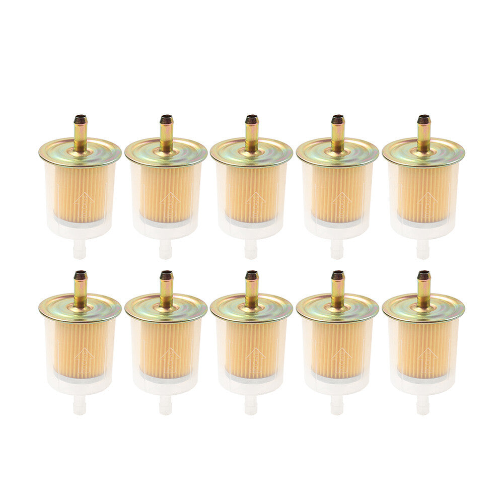 10 Pcs 3/8 Fuel Filter Industrial Universal Motorcycle Inline Gas Fuel Line