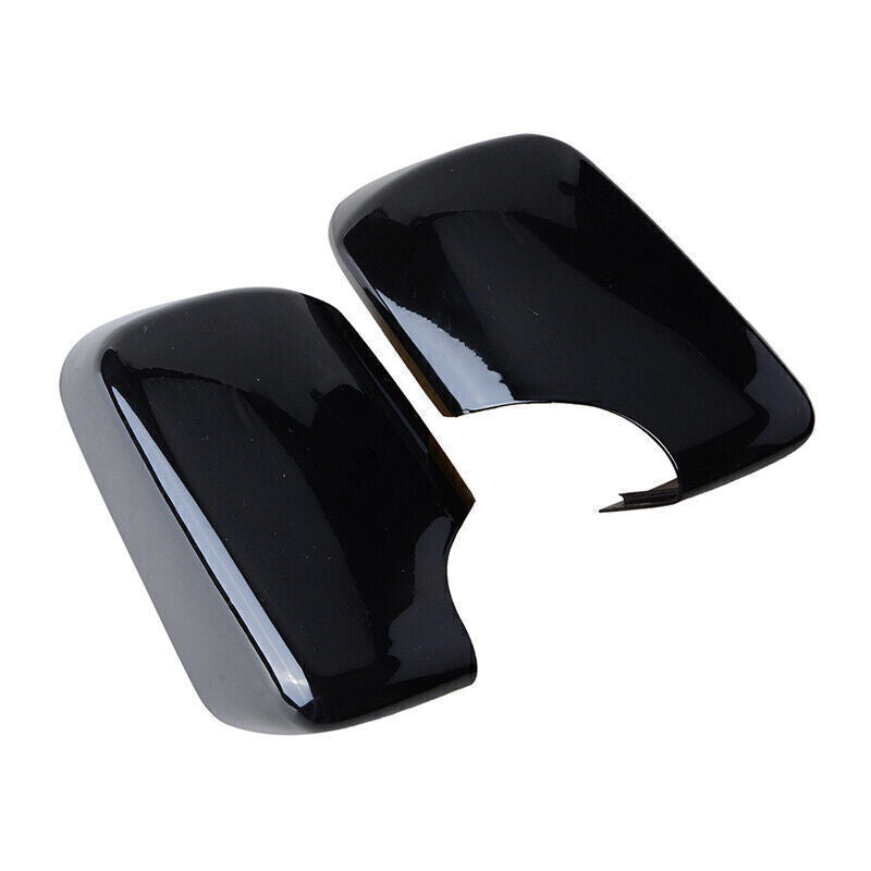 Left+Right Side Mirror Cover Caps for BMW E46 E39 4D 325i 330i 525i 530i 1998-05