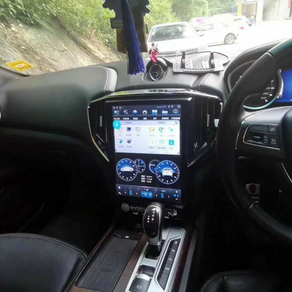 12.1 Android 9 Vertical Screen Car-Play GPS Radio for Maserati Ghibli 2014-2019