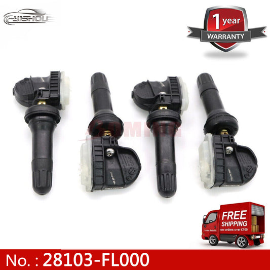 4-piece TPMS 28103-FL000 tire pressure sensor kit for Subaru Impreza Crosstrek
