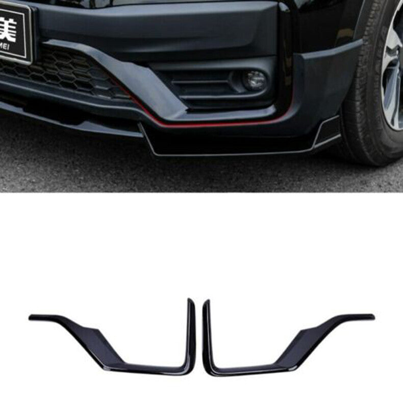 Glossy black Front Bumper side Lip Spoiler Molding trim for Honda CR-V 2020-2022