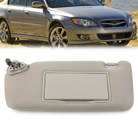 Car Sun Visor Left Side Gray for Subaru Legacy Outback 2005-2009 92011AG55AOR