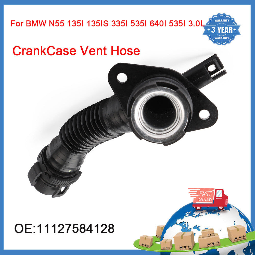 11127590163 for BMW N55 135I 135IS 335I 535I 640I 535I CrankCase Vent Hose 3.0L