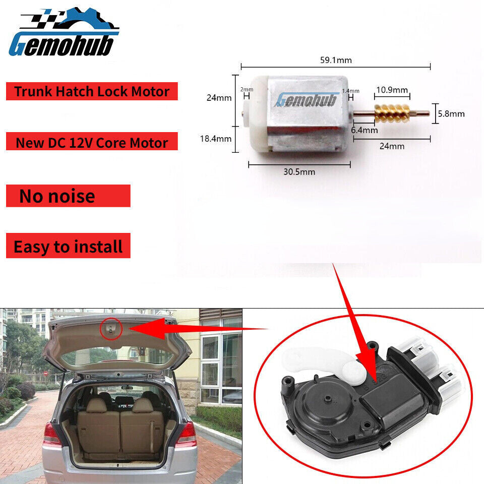 New Rear Trunk Lock Actuator Motor Replace for 2010-2011 for Nissan Juke