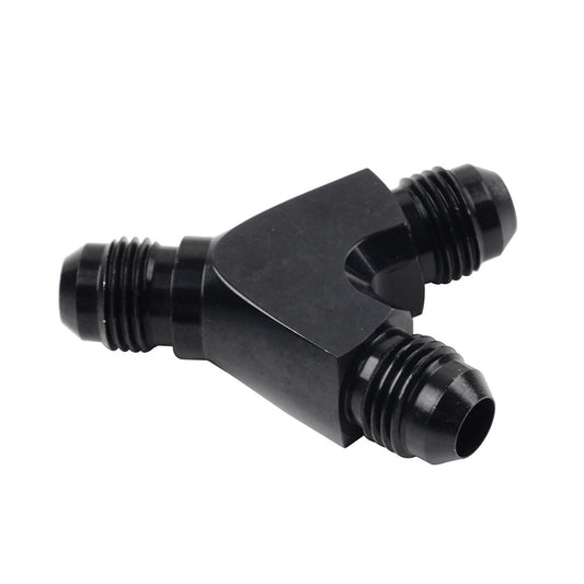 10AN Black Y Fuel Block Flare Union Junction Fitting Adapter Coupler Splitter