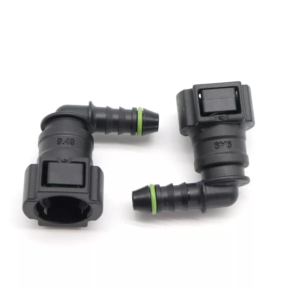 Automotive fuel line hose quick-release female connector 9.49 mm ID6 8x6 90¡ã 2PCS