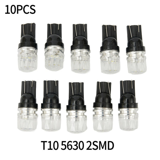10x White For 2SMD LED High Power Dome Map License Light Bulbs 168 194