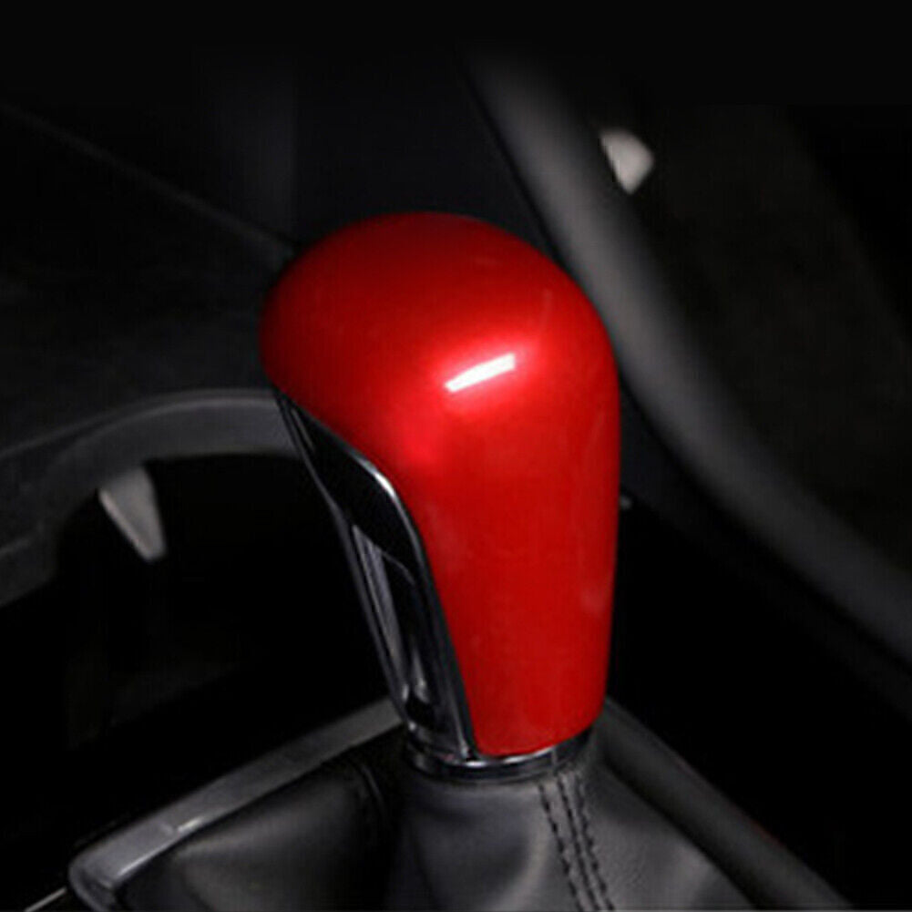 Console Gear Shift Knob Cover Trim for Mazda 3 Axela 2020 2021 Red Car