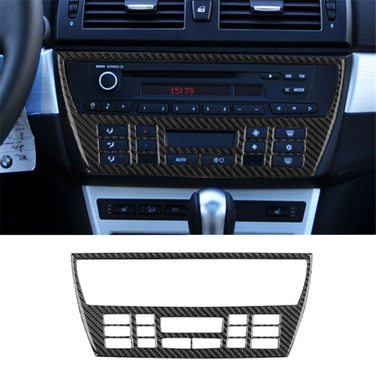 Carbon Fiber CD Outer Frame Trim Fits for BMW X3 2004-2010