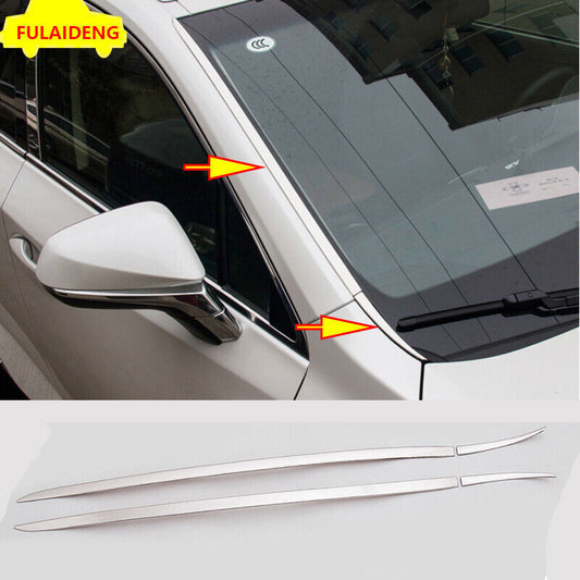 for Lexus NX200 NX200t NX300h 15-18 Chrome Front Windshield Cover Molding Strips