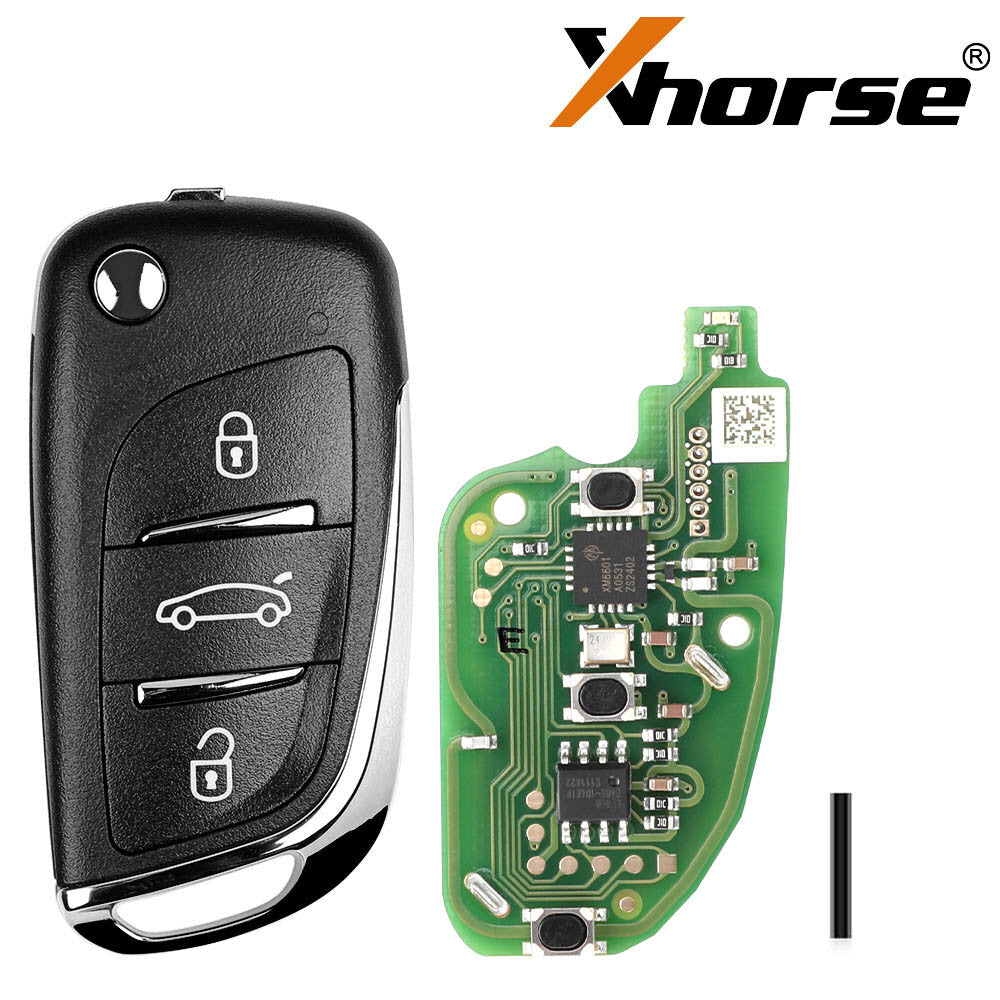 5Pcs XKDS00EN Flip for DS Style Wire Remote Key 3 Buttons for VVDI Key Tool