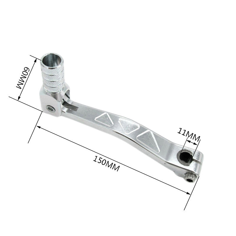 CNC Folding Gear Shifter for Dirt Bike Pit Black