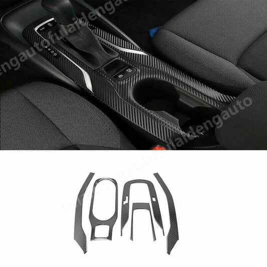 for Toyota for Corolla 2019-2024 Carbon Fiber Inner Gear Shift Box Panel Cover Trim