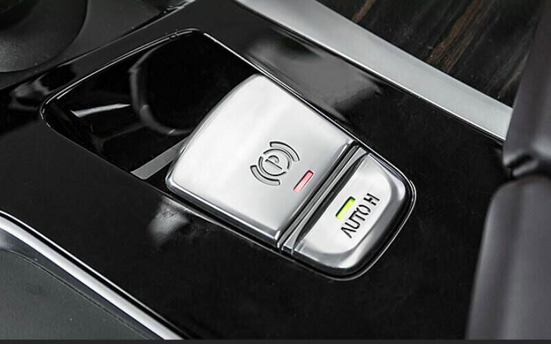 for BMW 5 Series G30 2018-23 Matt Silver Brake Handle Handbrake Cover Sticker 2P