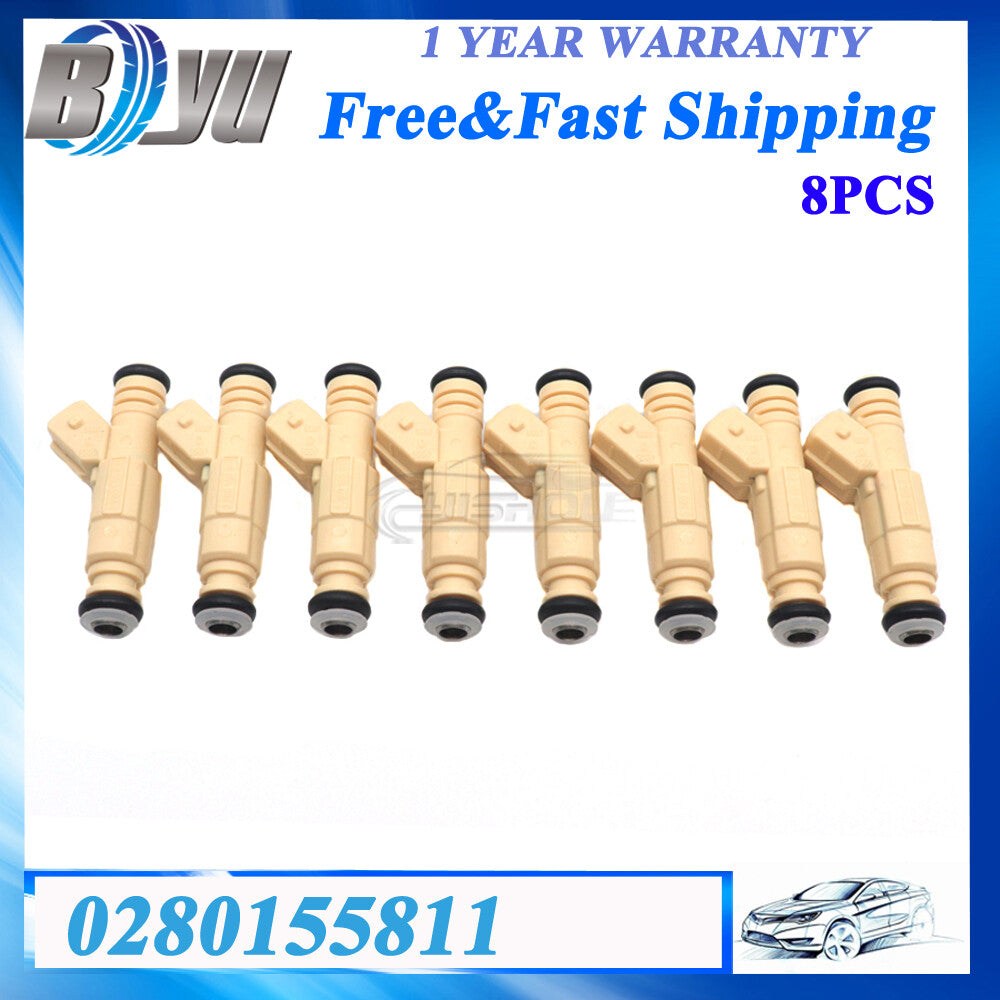 8Pcs Fuel Injectors 0280155737 for Buick Park Avenue Regal 3.8L 0280155811