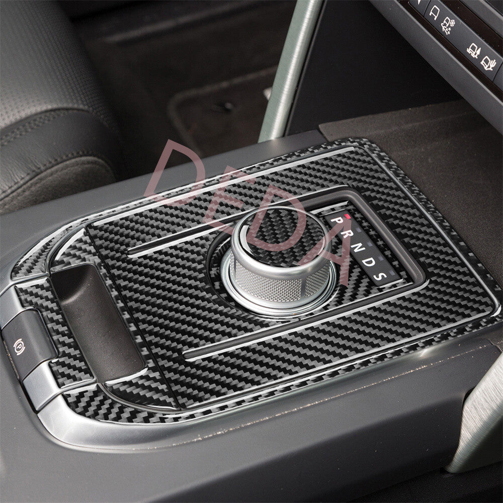 6¡ÁCarbon Fiber Gear Shift Set Trim Kits for Land Rover Discovery Sport 2015-2019