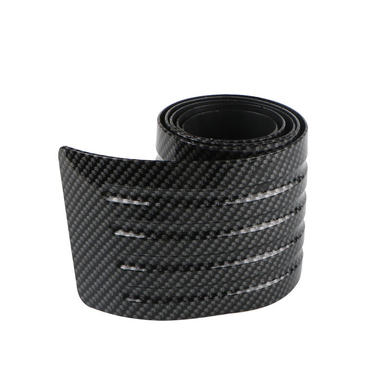 90cm Car Carbon Fiber Rear Trunk Mat, Anti-collision Protective Mat, Rubber Protective Cover Pad