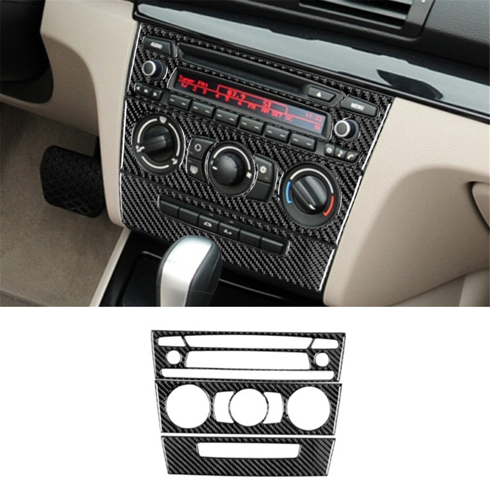 Carbon fiber center console trim for BMW 1 Series convertible E82/E88 2008-2013 type A