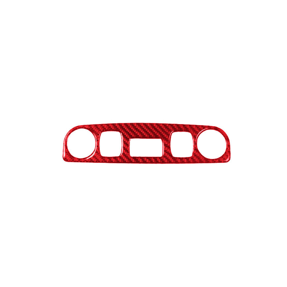 Carbon Fiber Top Console Panel Trim Sticker for Audi TT 8N 2001-2006 Red Type B