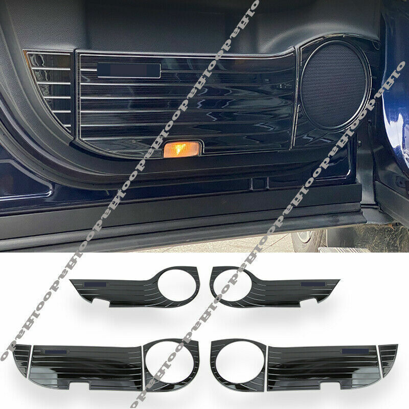 for Lexus RX350 RX450H 2016-2021 Black Steel Door Anti Kick Pad Protective Trims
