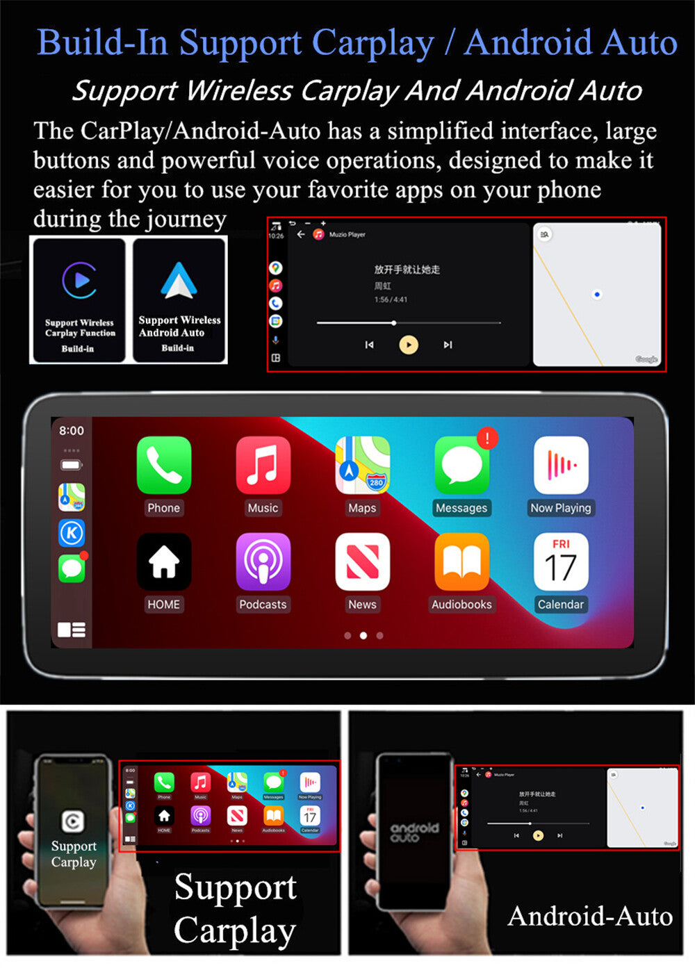 12.3w/ Carplay Car Stereo Radio GPS Navigation Wifi for Buick Regal 2009-2013
