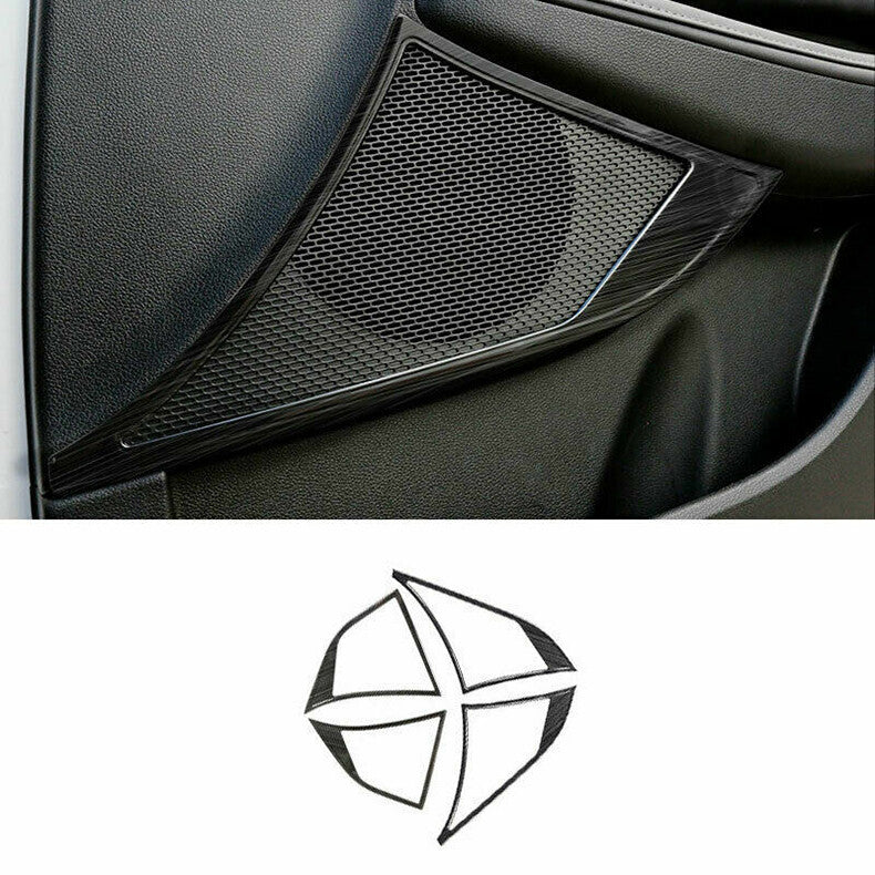 for Hyundai Sonata 2020-23 Black Steel Inner Door Speaker Horn Frame Cover Trim