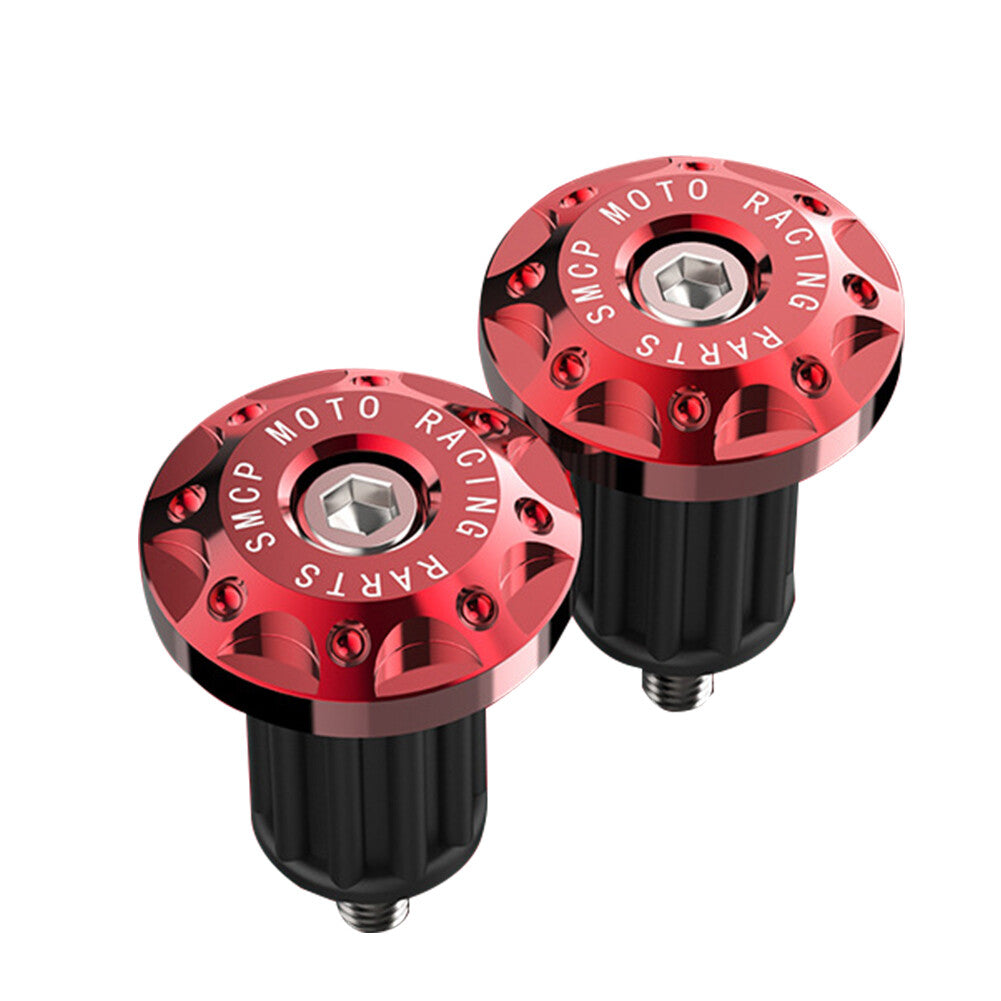 7/8 Motorcycle Dirt Bike Handlebar Grips Handle Bar End Cap Plugs Slider Red