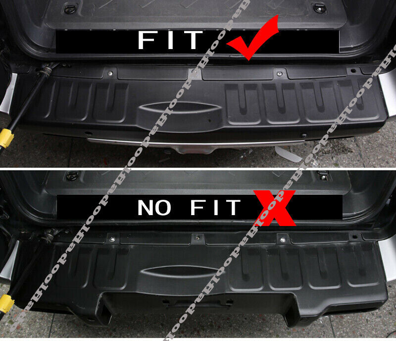 for Toyota FJ Cruiser 2007-2021 Silver titanium Rear Bumper Sill Plate Protector
