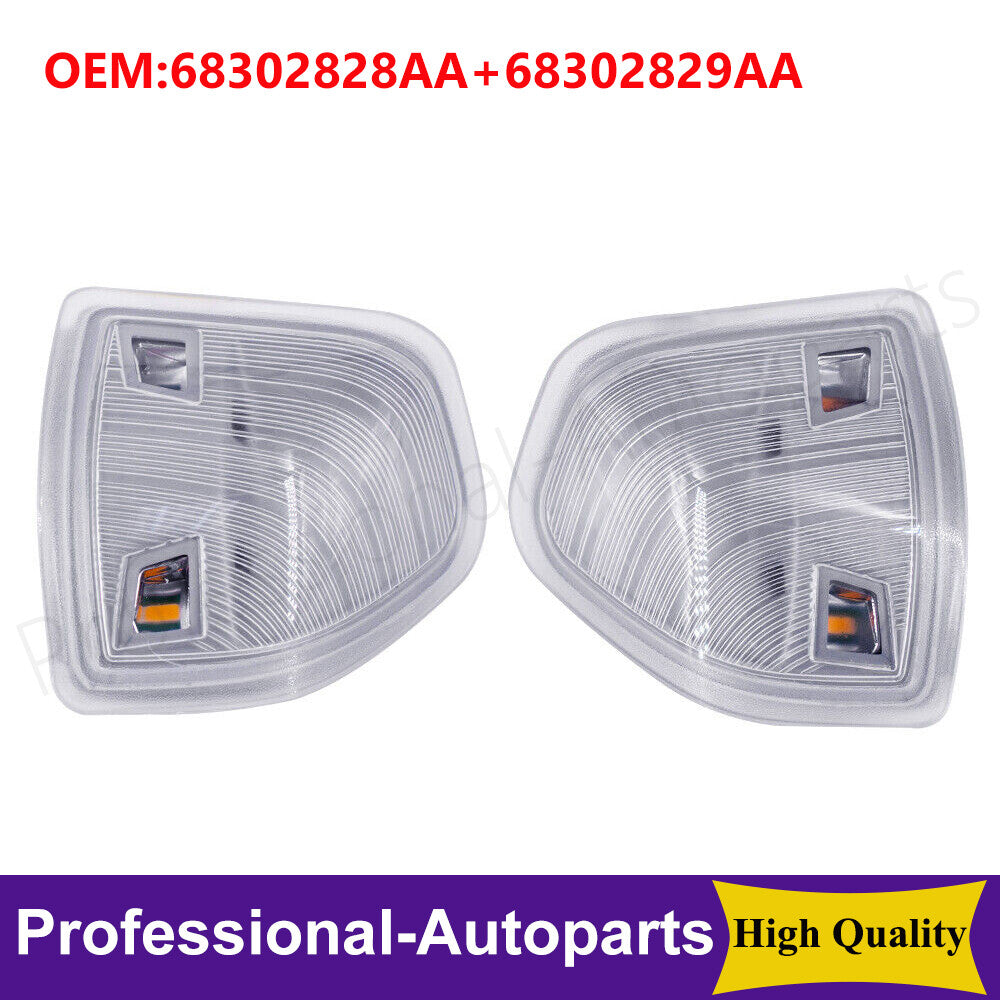 1Pair L+R Mirror Turn Signal Lights For 2010-2021 for Dodge for Ram 1500 2500 3500