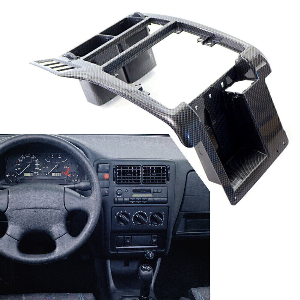 Carbon Fiber Center Console Dash AC Air Vent Grille for VW POLO 94-97 6N1858071A