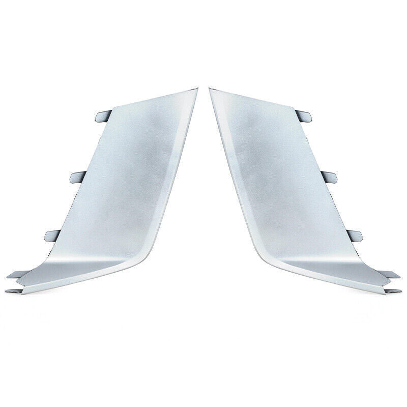 Pair For 2013-2018 for Audi RS6 LHRH ABS Plating Front Bumper Fog Light Cover Trim