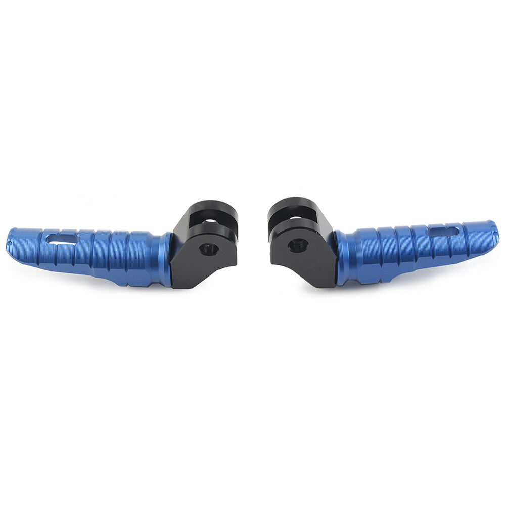 2x CNC Front Foot Pegs Fusrasten Pedal Aluminum Fur T100 T120 2016-2022 Blau