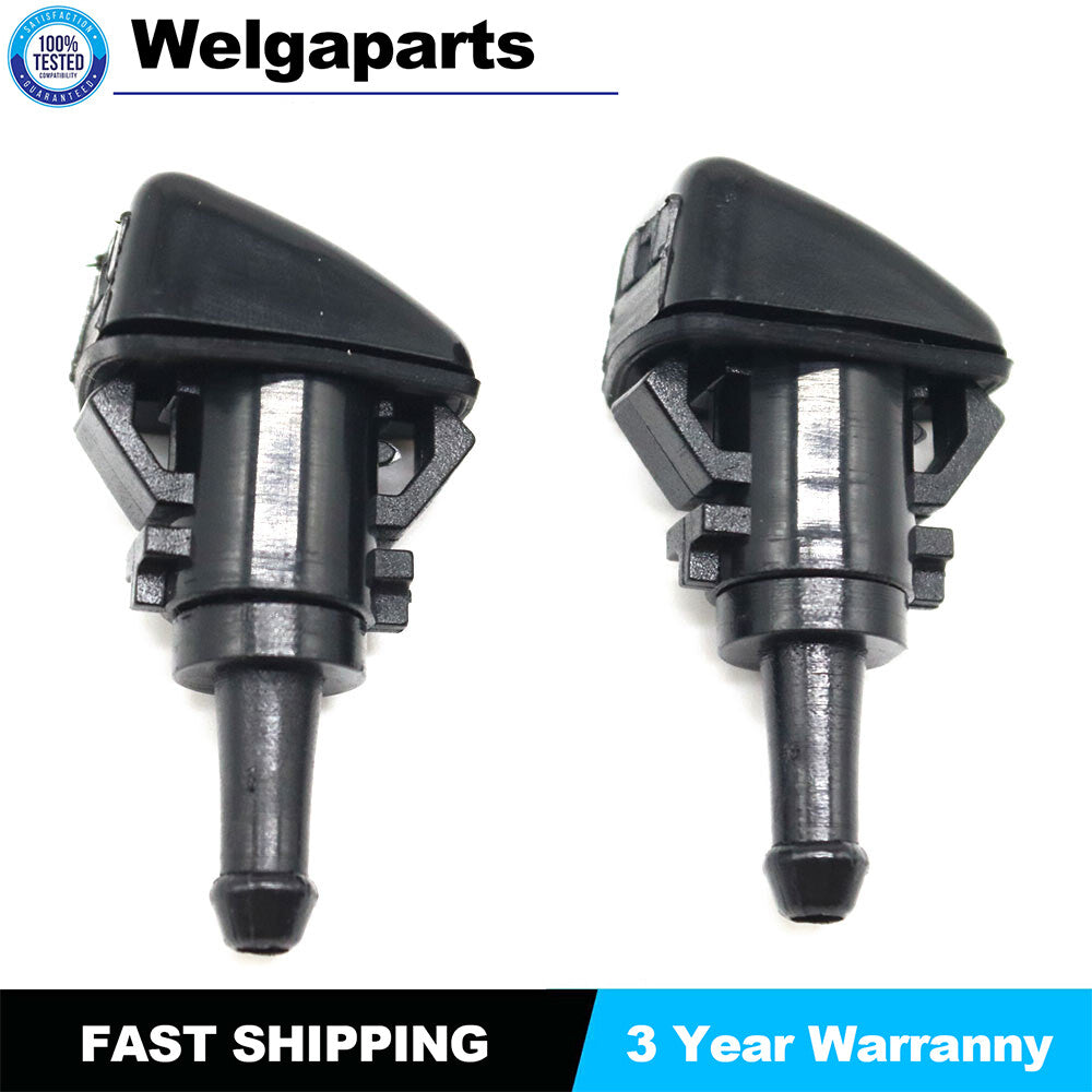 2pcs Front Windshield Washer Nozzles Wiper Spray for Chrysler Sebring 2005-2010